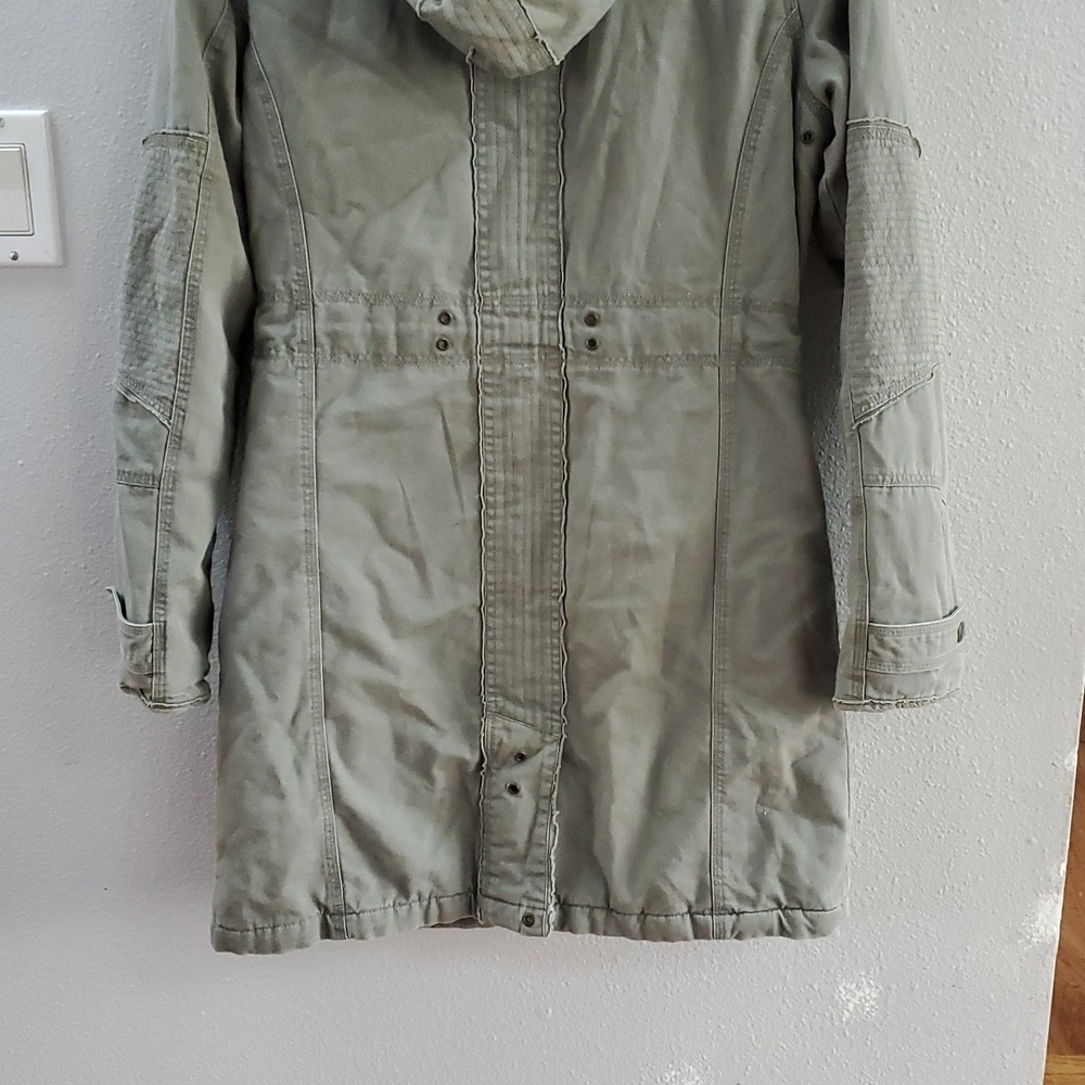 B by Burton green canvas military army parka - Picture 8 of 11
